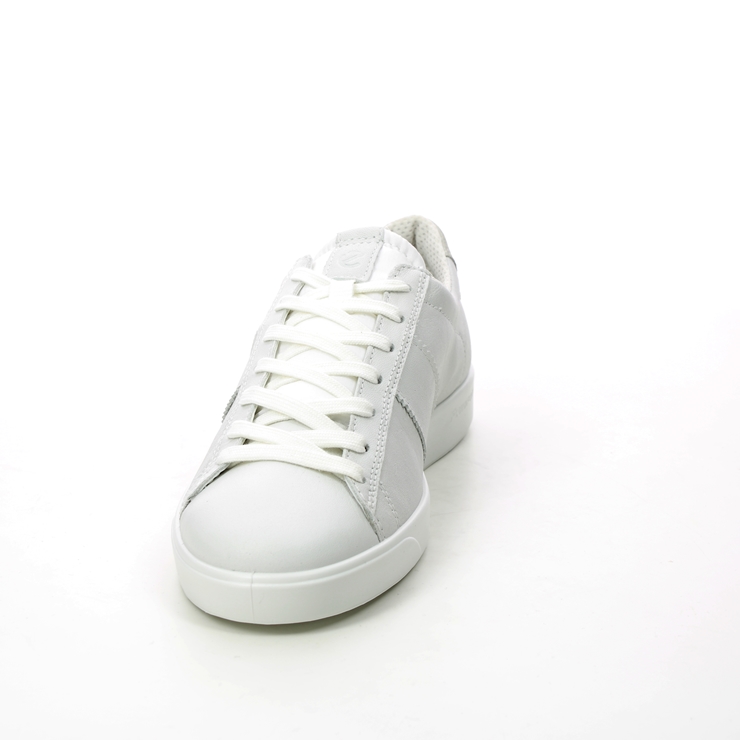 Ecco Street Lite W White Leather Trainers