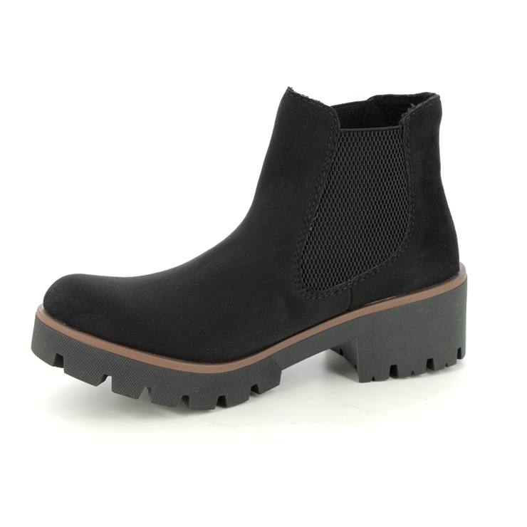 Rieker 79265 00 Black Womens Chelsea Boots