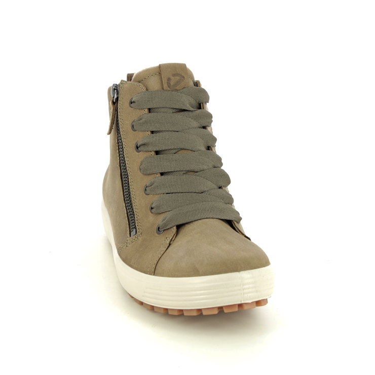 ECCO Soft 7 Tred Gtx Sage Green Womens Hi Tops 450163 02023