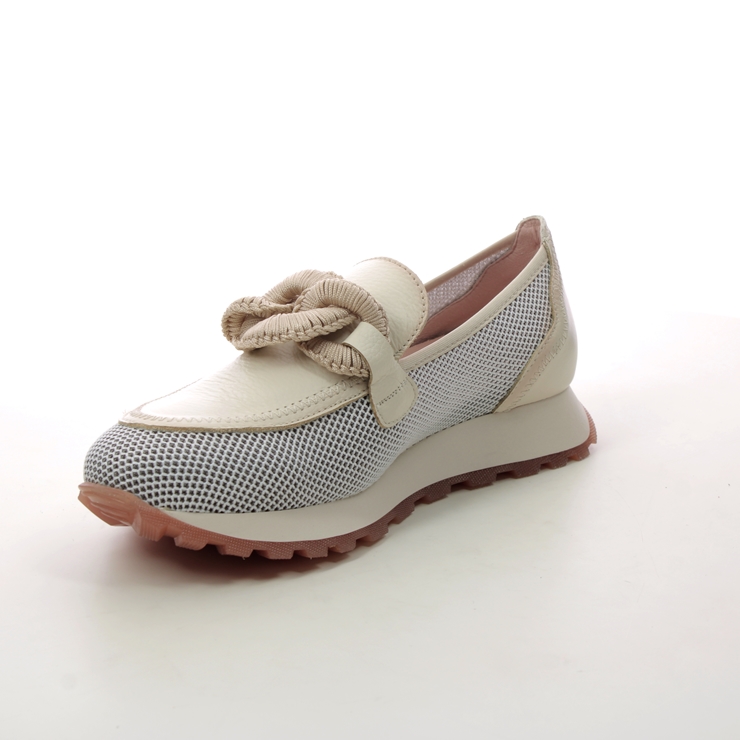 Hispanitas Loira Perf Loafer Beige Leather Womens Loafers Hv