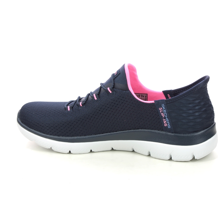 Skechers Slip Ins Summit NVPK Navy Pink Womens Trainers 150123