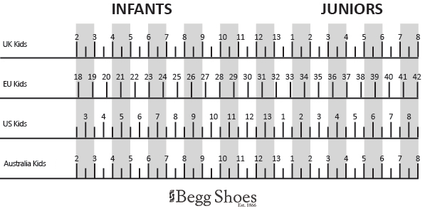 clarks shoes conversion chart