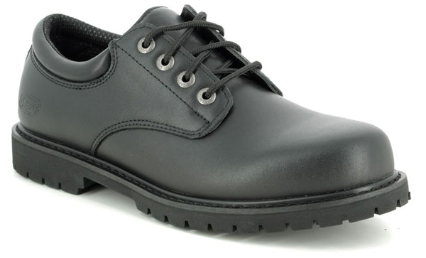skechers work shoes leather