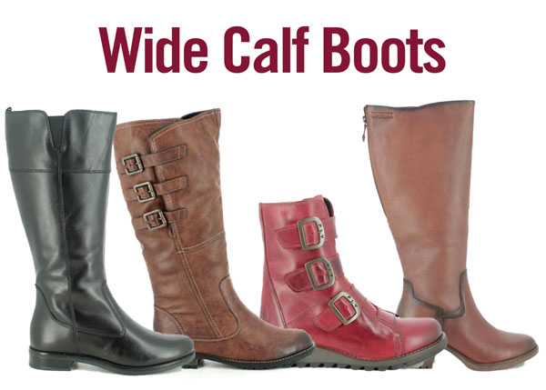ladies boots with wide calf fitting