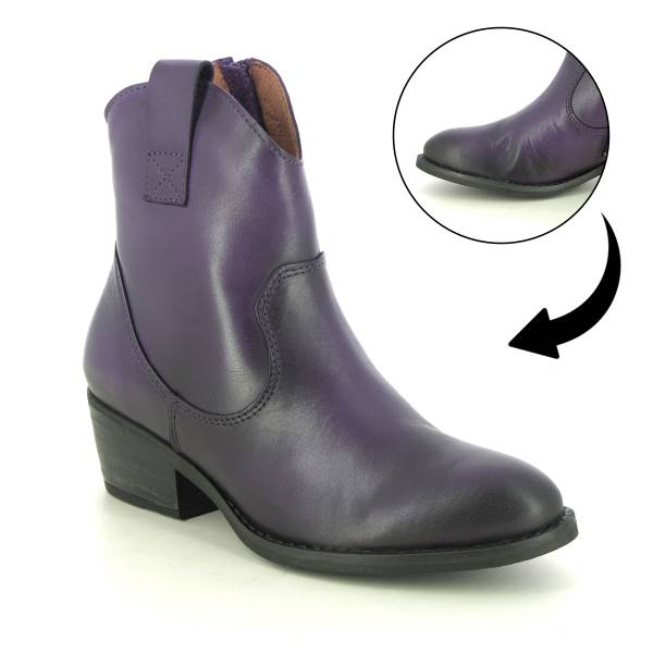 Creator Onyx Berna Lo Women's Purple Ankle Boots for bunions