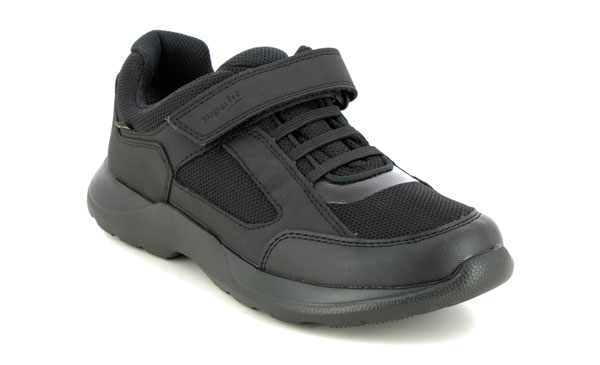 Superfit Rush GTX Kids Black School Shoes