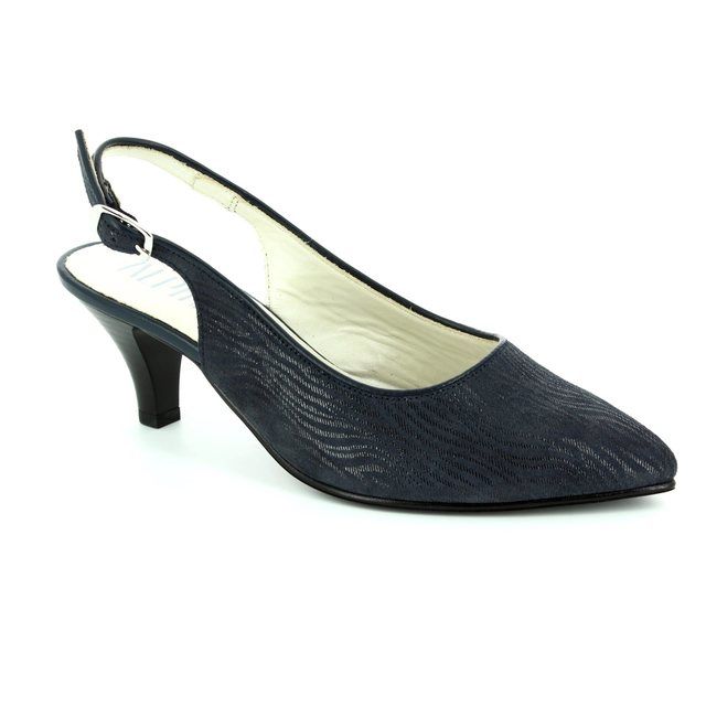 Alpina Latina 9I31-4 Navy high-heeled shoes