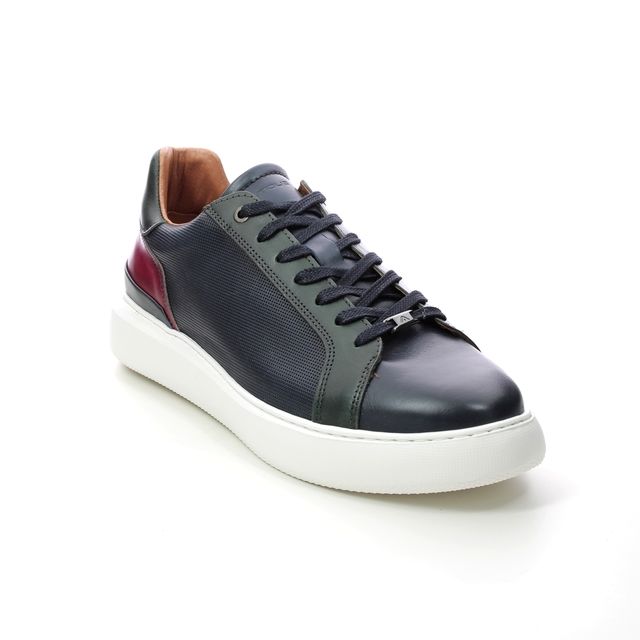 Ambitious Eclipse Navy Leather Mens trainers 11826B-6176