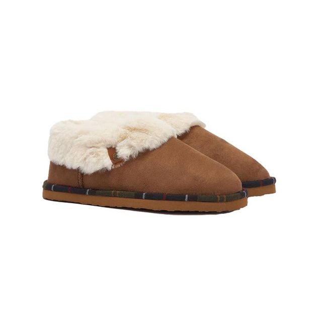 Barbour Slippers - Tan - LSL0032/TA51 ELOISE FUR