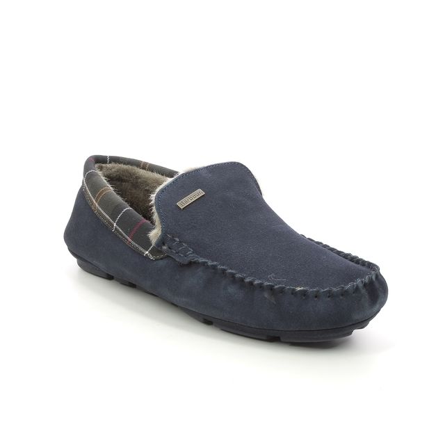 Barbour Slippers - Navy suede - MSL0001/NY52 MONTY