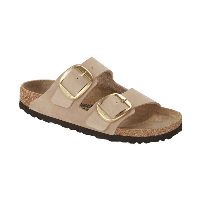 Birkenstock Slide Sandals - Sand - 1023957/ ARIZONA BIG BUCKLE