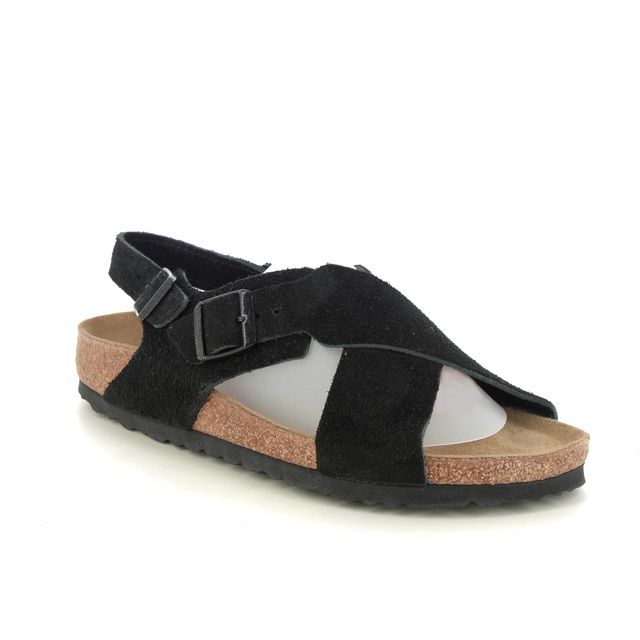 Birkenstock Comfortable Sandals - Black suede - 1024086/33 TULUM SOFT FOOTBED