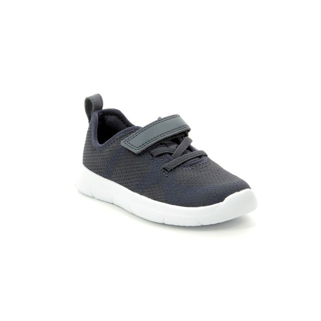 Clarks Ath Flux T Navy Kids Toddler Boys Trainers 4126-97G