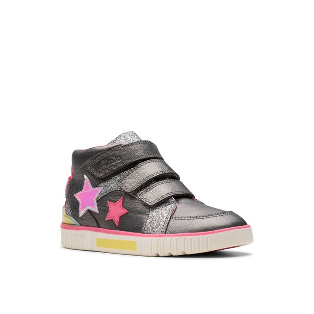 Clarks Toddler Girls Boots - Metallic - 790596F OSLO PLAY K 3V