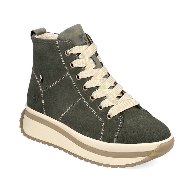 Rieker Hi Tops - Khaki Suede - W0960-54 STARRY HIKE