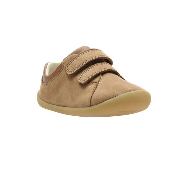 Clarks Boys First Shoes - Tan Leather - 422907G ROAMER CRAFT T