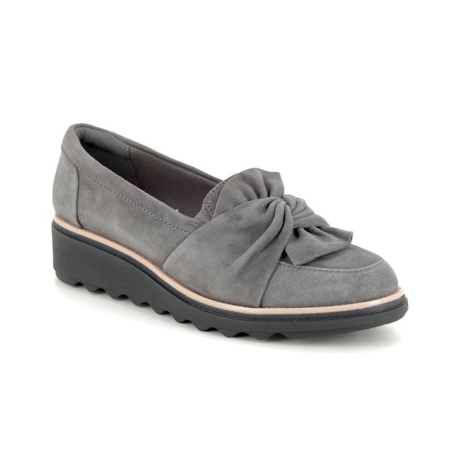 Clarks Sharon Dasher Grey suede Womens pumps 3891-04D