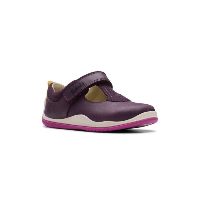 Clarks First Shoes - Wine - 789566F NOODLE BRIGHT