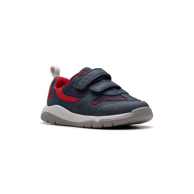 Clarks Boys Toddler Shoes - Navy leather - 767506F STEGGY TAIL T