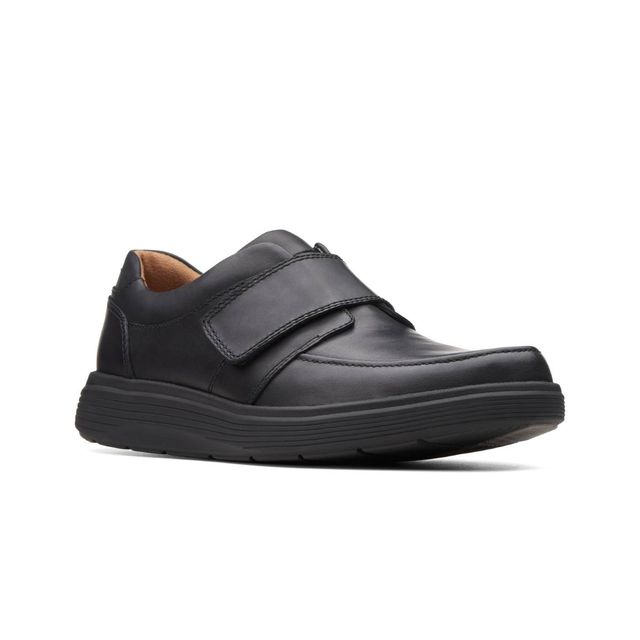 Clarks Comfort Shoes - Black leather - 3698/68H UN ABODE STRAP