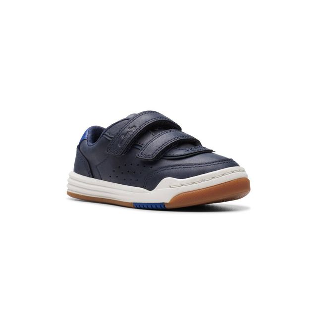 Clarks Boys Toddler Shoes - Navy leather - 766646F URBAN SOLO T