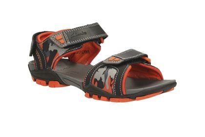 clarks sandals kids brown