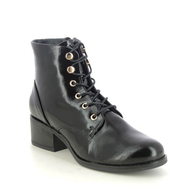 Creator Heeled Boots - Black patent - IB2244/42 JUANOLA LACE