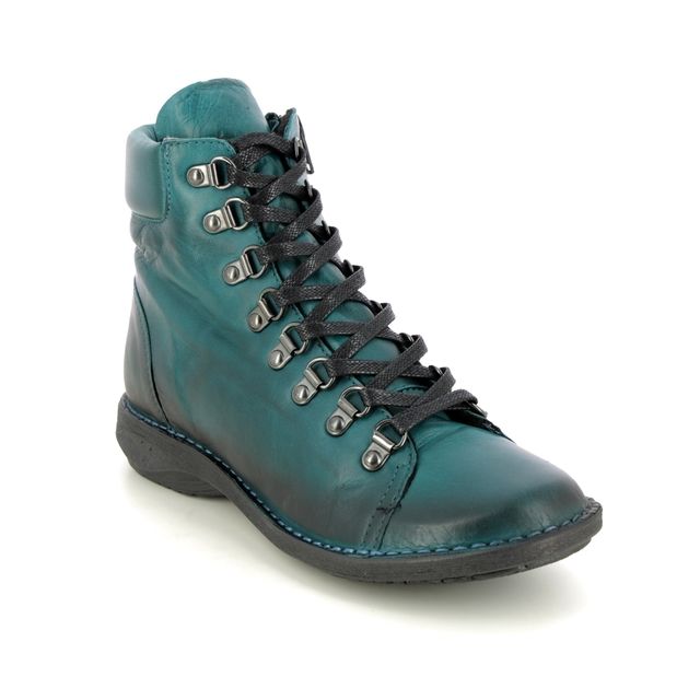 Creator Hi Tops - Turquoise Leather - IB20272/91 NOTELACE