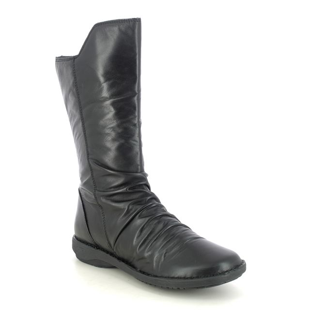 Creator Mid Calf Boots - Black leather - IB20208/31 SUFFLONG