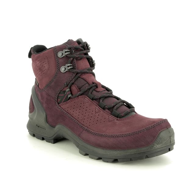 ECCO Biom Boot L Gtx Wine leather Womens walking boots 823583-51513