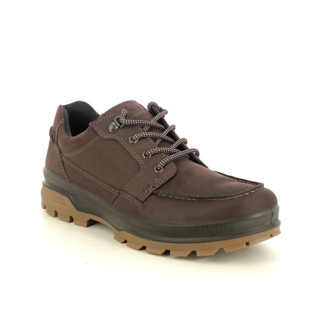 ECCO Walking Shoes - Brown nubuck - 838144/02178 RUGGED MOCCASIN TEX