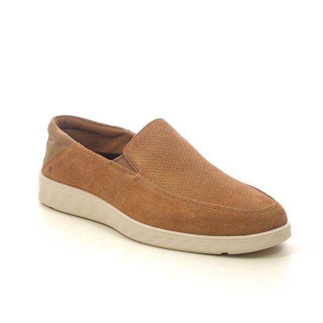 ECCO Slip-on Shoes - Tan suede - 520374/05034 S LITE HYBRID