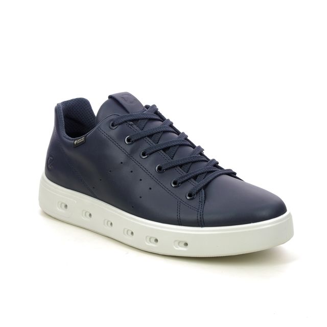 ECCO Trainers - Navy leather - 520884/01038 STREET 720 GTX