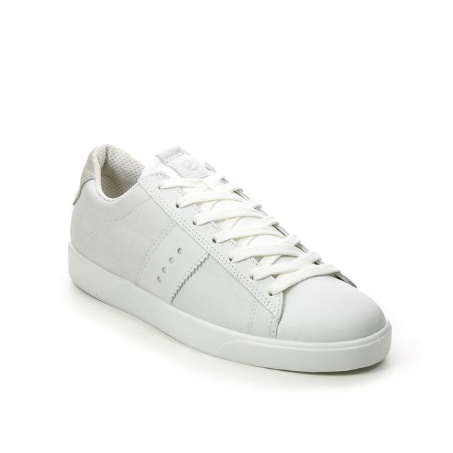 ECCO Street Lite WHITE LEATHER Womens trainers 212803-59390