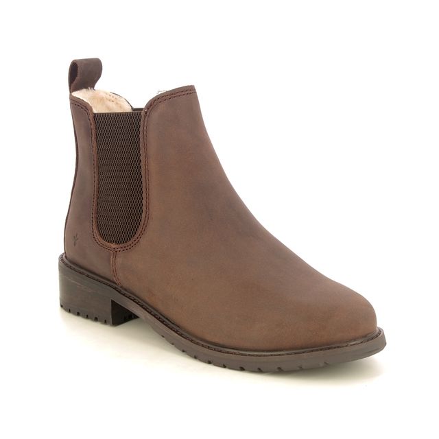 EMU Australia Chelsea Boots - Brown leather - W13122/21 ROGOONA TEX