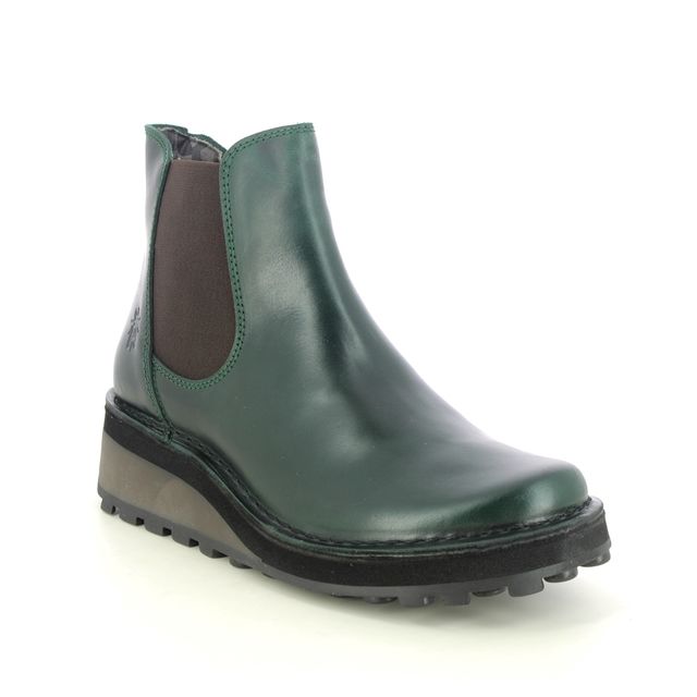 Fly London Chelsea Boots - Petrol leather - P211148 HUUD HIJI SALV