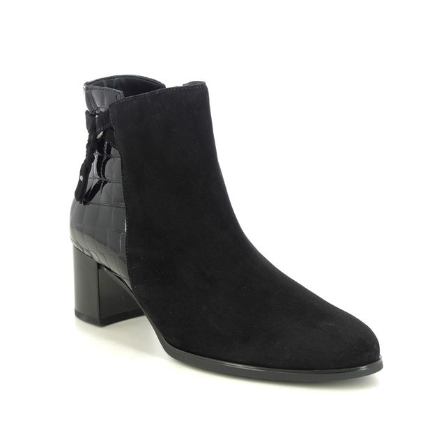 Gabor Heeled Boots - Black Suede - 55.692.90 BONN