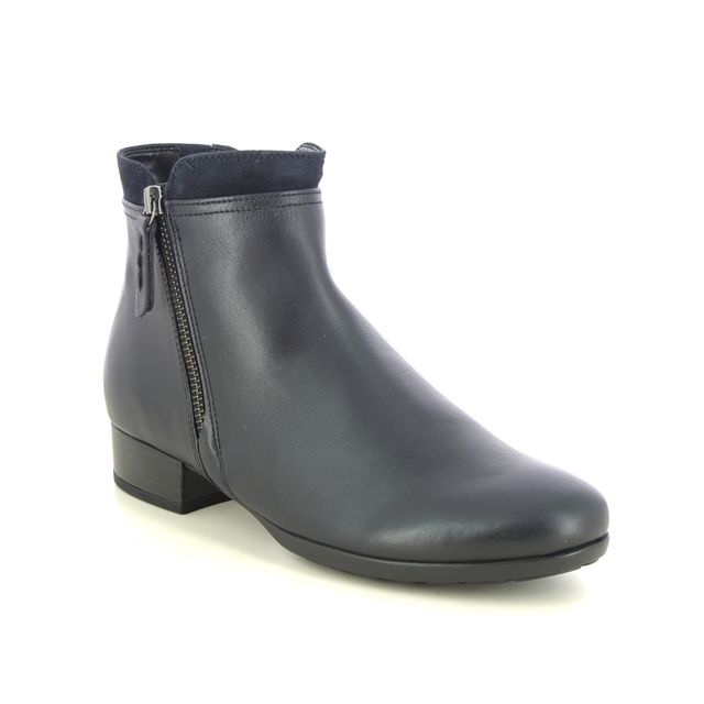 Gabor Heeled Boots - Navy leather - 52.718.56 BRIANO BOLAN BRECK