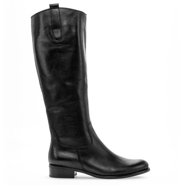 Gabor Knee-high Boots - Black leather - 51.649.27 BROOK MED LEG