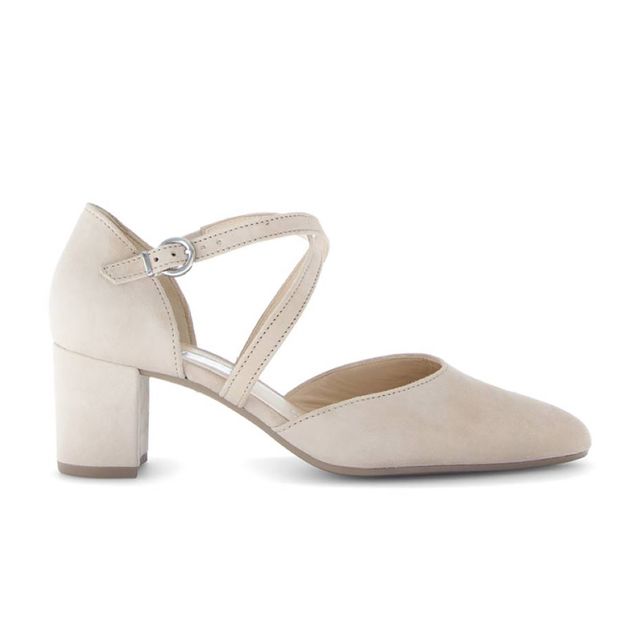 Gabor Court Shoes - Beige suede - 61.343.12 GISELE GALA