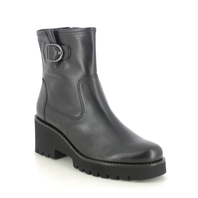 Gabor Wedge Boots - Black leather - 56.622.57 JUDE MIA