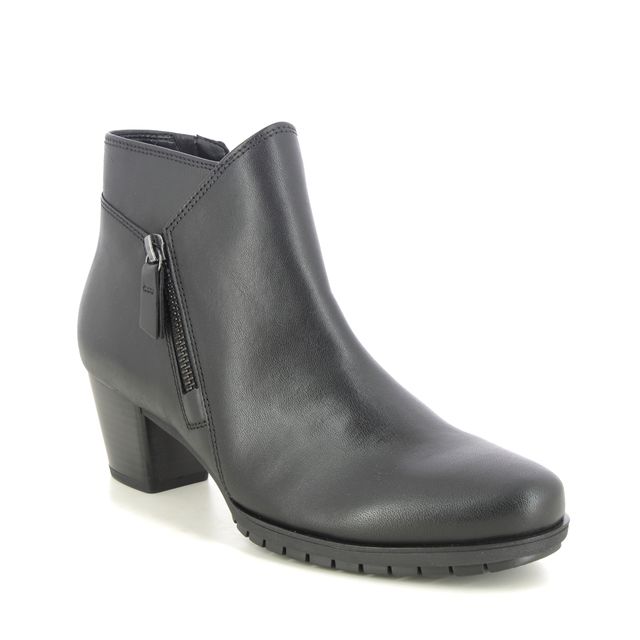 Gabor Ankle Boots - Black leather - 56.603.57 OLIVETTI WIDE