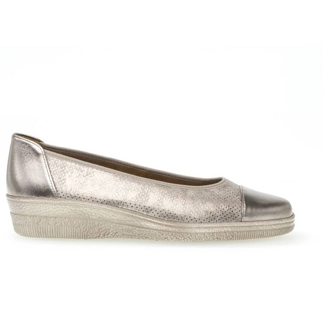 Gabor Comfort Slip On Shoes - Pewter - 66.042.62 PETUNIA