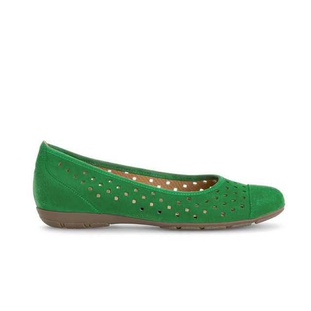 Gabor Pumps - Green Suede - 64.169.39 RUFFLE