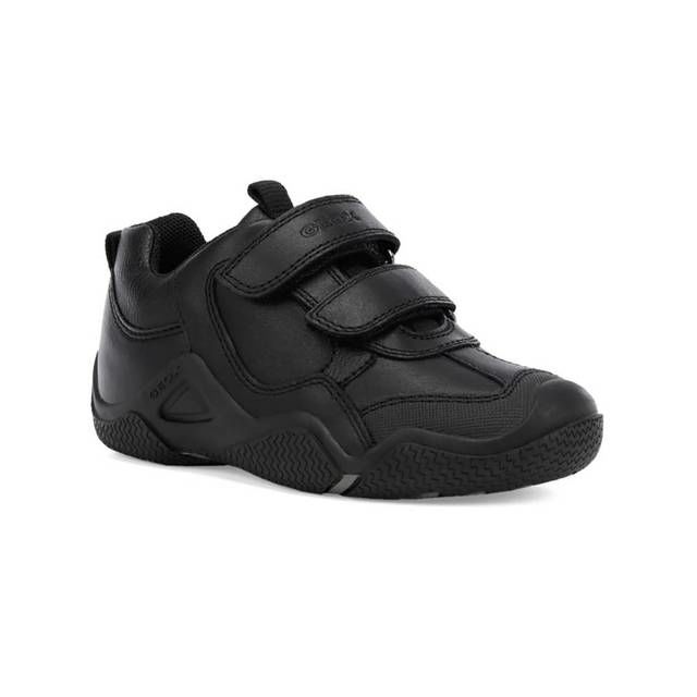 Geox Boys Shoes - Black leather - J8430A/C9999 WADER 2V