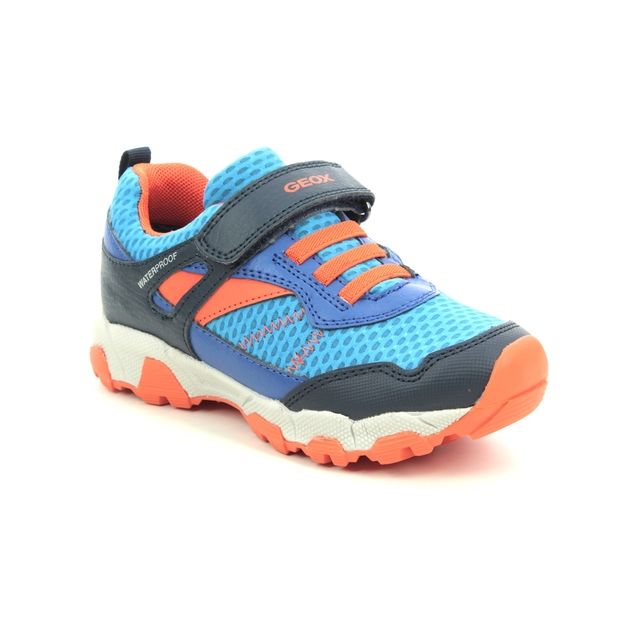 Geox Magnetar Tex Bungee Navy Kids Boys Trainers J04ACA-C0685