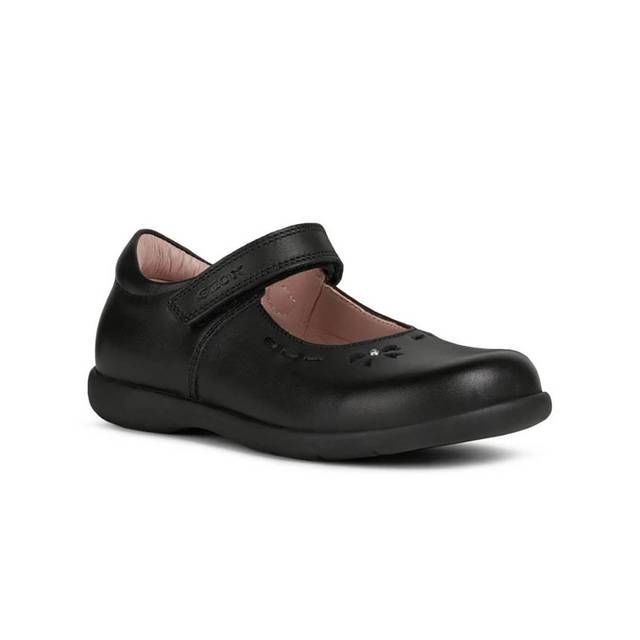 Geox Girls Shoes - Black leather - J16FHA/C9999 NAIMARA A MJ