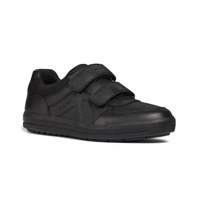 Geox Boys Shoes - Black leather - J844AE/C9999 ARZACH BOY VEL