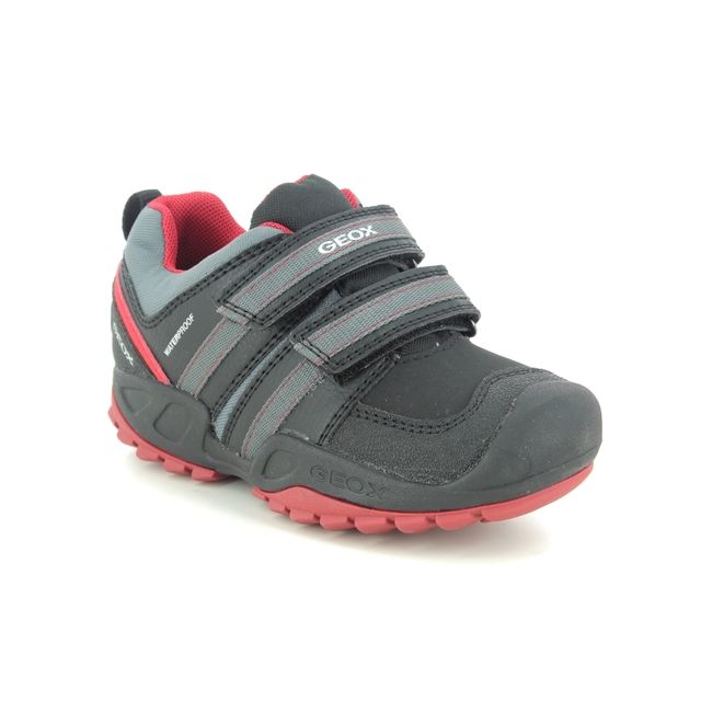 Geox New Savage Tex Black grey Kids Boys Shoes J04CBD-C0048