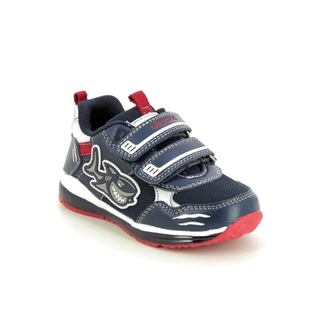 Geox Trainers - Navy Red - B2584A/C0735 TODO SHARK 2V